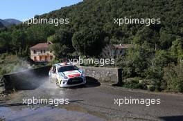 03.10.2015 - Frederico DELLA CASA (CHE) - Domenico POZZ (ITA) CITROEN DS3 R3T 10.01-10.04.2015 FIA World Rally Championship 2015, Rd 11, Rally Corsica, Ajaccio, France