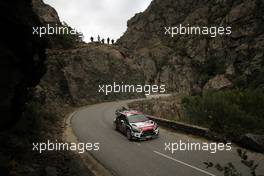 03.10.2015 - Kris Meeke, Paul Nagle (CitroÃƒÂ«n DS3 WRC, #3 CitroÃƒÂ«n Total Abu Dhabi WRT) 10.01-10.04.2015 FIA World Rally Championship 2015, Rd 11, Rally Corsica, Ajaccio, France