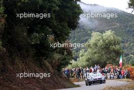 02.10.2015 - Jari-Matti Latvala, Miikka Anttila (Volkswagen Polo WRC #2, Volkswagen Motorsport) 10.01-10.04.2015 FIA World Rally Championship 2015, Rd 11, Rally Corsica, Ajaccio, France