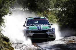 02.10.2015 - Pontus Tidemand (SWE) - Emil Axelsson, Skoda Fabia R5, Skoda Motorsport 10.01-10.04.2015 FIA World Rally Championship 2015, Rd 11, Rally Corsica, Ajaccio, France