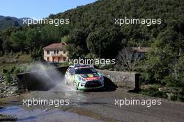 03.10.2015 - Simone Tempestini, Matteo Chiarcossi, CitroÃƒÂ«n DS3 R3T 10.01-10.04.2015 FIA World Rally Championship 2015, Rd 11, Rally Corsica, Ajaccio, France