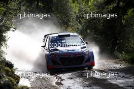 02.10.2015 - Kevin Abbring (NDL) Sebastian Marshall (GB), Hyundai I20 WRC 10.01-10.04.2015 FIA World Rally Championship 2015, Rd 11, Rally Corsica, Ajaccio, France