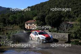 03.10.2015 - Jonathan HIRSCHI (CHE) - Victor BELLOTO (FRA) PEUGEOT 208T16 10.01-10.04.2015 FIA World Rally Championship 2015, Rd 11, Rally Corsica, Ajaccio, France