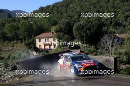 03.10.2015 - Stephane Lefebvre (FRA) Stephane Prevot (BEL) Citroen DS3 WRC, Citroen Total Abu Dhabi WRT 10.01-10.04.2015 FIA World Rally Championship 2015, Rd 11, Rally Corsica, Ajaccio, France