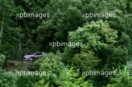 02.10.2015 - Dani Sordo (ESP) Marc Marti (ESP), Hyundai I20 WRC, Hyundai Motorsport 10.01-10.04.2015 FIA World Rally Championship 2015, Rd 11, Rally Corsica, Ajaccio, France