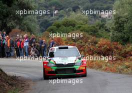 02.10.2015 - Armin Kremer (GER) Pirmin Winklhofer (GER), Skoda Fabia R5 10.01-10.04.2015 FIA World Rally Championship 2015, Rd 11, Rally Corsica, Ajaccio, France