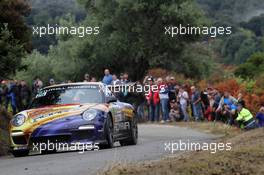 02.10.2015 - FranÃƒÂ§ois Delecour- Sabrina De Castelli, PORSCHE 911GT3 10.01-10.04.2015 FIA World Rally Championship 2015, Rd 11, Rally Corsica, Ajaccio, France