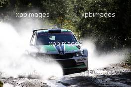 02.10.2015 - Essapeka Lappi (FIN) Janne Ferm (FIN), Skoda Fabia R5, Skoda Motorsport 10.01-10.04.2015 FIA World Rally Championship 2015, Rd 11, Rally Corsica, Ajaccio, France