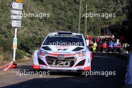03.10.2015 - Thierry Neuville, Nicolas Gilsoul (Hyundai i20 WRC, #7 Hyundai Motorsport) 10.01-10.04.2015 FIA World Rally Championship 2015, Rd 11, Rally Corsica, Ajaccio, France