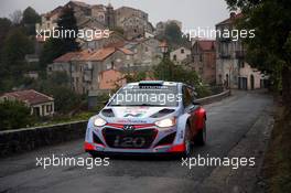 01.10.2015 - Shakedown, Kevin Abbring (NDL) Sebastian Marshall (GB), Hyundai I20 WRC 10.01-10.04.2015 FIA World Rally Championship 2015, Rd 11, Rally Corsica, Ajaccio, France