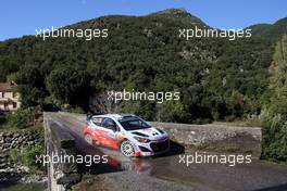 03.10.2015 - Kevin Abbring (NDL) Sebastian Marshall (GB), Hyundai I20 WRC 10.01-10.04.2015 FIA World Rally Championship 2015, Rd 11, Rally Corsica, Ajaccio, France