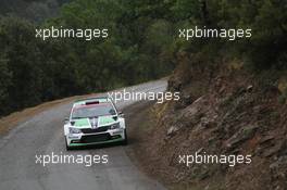01.10.2015 - Shakedown, Pontus Tidemand (SWE) - Emil Axelsson, Skoda Fabia R5, Skoda Motorsport 10.01-10.04.2015 FIA World Rally Championship 2015, Rd 11, Rally Corsica, Ajaccio, France