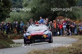 02.10.2015 - Stephane Lefebvre (FRA) Stephane Prevot (BEL) Citroen DS3 WRC, Citroen Total Abu Dhabi WRT 10.01-10.04.2015 FIA World Rally Championship 2015, Rd 11, Rally Corsica, Ajaccio, France