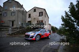 01.10.2015 - Shakedown, Kevin Abbring (NDL) Sebastian Marshall (GB), Hyundai I20 WRC 10.01-10.04.2015 FIA World Rally Championship 2015, Rd 11, Rally Corsica, Ajaccio, France