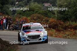 02.10.2015 - Craig Breen (IRL) - Scott Martin (GBR) Peugeot 208 T16 10.01-10.04.2015 FIA World Rally Championship 2015, Rd 11, Rally Corsica, Ajaccio, France