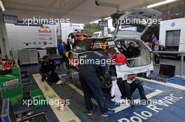 01.10.2015 - Shakedown, Andreas Mikkelsen, Ola Floene (Volkswagen Polo R WRC, #9 Volkswagen Motorsport II) 10.01-10.04.2015 FIA World Rally Championship 2015, Rd 11, Rally Corsica, Ajaccio, France