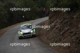 01.10.2015 - Shakedown, Yuril Protasov (UKR) Pavlo Cherepin (UKR) Ford Fiesta R5 10.01-10.04.2015 FIA World Rally Championship 2015, Rd 11, Rally Corsica, Ajaccio, France