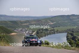 Jari-Matti Latvala,  Miikka Anttila (Volkswagen Polo WRC #2, Volkswagen Motorsport) 20-23.08.2015. World Rally Championship, Rd 9, Rallye Deutschland, Trier, Germany.