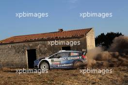 Elfyn Evans, Daniel Barrit (Ford Fiesta WRC, #6 M-Sport World Rally Team) 10-14.06.2015 FIA World Rally Championship 2015, Rd 6, Rally Italia, Sardegna, Italy