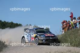 Sebastien Ogier, Julien Ingrassia (Volkswagen Polo WRC #1, Volkswagen Motorsport) 02-05.07-2015. World Rally Championship, Rd 7, Rally Poland, Mikolajki, Poland.
