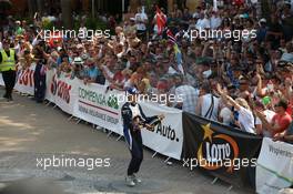 podio, Sebastien Ogier, Julien Ingrassia (Volkswagen Polo WRC #1, Volkswagen Motorsport) 02-05.07.2015 FIA World Rally Championship 2015, Rd 7, Rally Poland, Mikolajki, Italy