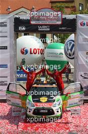 Simone Tempestini (ITA) Matteo Chiarcossi (ITA) Citroen DS3 R3, JWRC winners 02-05.07.2015 FIA World Rally Championship 2015, Rd 7, Rally Poland, Mikolajki, Italy