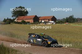 Lorenzo Bertelli,  Lorenzo Granai  (Ford Fiesta WRC, #37) 02-05.07-2015. World Rally Championship, Rd 7, Rally Poland, Mikolajki, Poland.