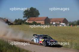 Jari-Matti Latvala,  Miikka Anttila (Volkswagen Polo WRC #2, Volkswagen Motorsport) 02-05.07-2015. World Rally Championship, Rd 7, Rally Poland, Mikolajki, Poland.