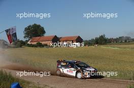 Robert Kubica,  Maciej S zczepaniak (Ford Fiesta RS WRC, #10 RK M-Sport World Rally Team) 02-05.07-2015. World Rally Championship, Rd 7, Rally Poland, Mikolajki, Poland.