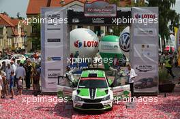 Esapeka Lappi (FiN), Skoda Fabia R5 WRC2 winners 02-05.07.2015 FIA World Rally Championship 2015, Rd 7, Rally Poland, Mikolajki, Italy