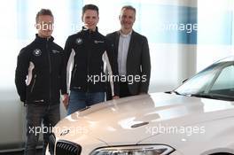 Welcome Event at BMW Motorsport (Munic) with new talent driver Nico Menzel (GER) and Ricky Collard (GBR) gets welcome by BMW Motorsport director Jens Marquardt - Jesse Krohn (FIN), Dirk Adorf (BMW driver) 25.04.2016 BMW Motorsport Junior Program, Munic / München - This image is copyright free for editorial use. © Copyright: BMW AG     