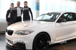 Welcome Event at BMW Motorsport (Munic) with new talent driver Nico Menzel (GER) and Ricky Collard (GBR) gets welcome by BMW Motorsport director Jens Marquardt - Jesse Krohn (FIN), Dirk Adorf (BMW driver) 25.04.2016 BMW Motorsport Junior Program, Munic / München - This image is copyright free for editorial use. © Copyright: BMW AG     