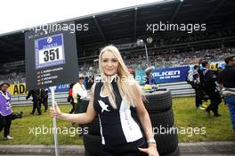 Grid girl. 25.-29.05.2016 Nürburging 24 Hours, Nordschleife, Nurburging, Germany, Race.