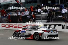 #36 Toyota Gazoo Racing with Tom`s, Lexus RC F: Tatsuya Kataoka, Takeshi Tsuchiya, Kazuya Oshima, Takuto Iguchi. 25.-29.05.2016 Nürburging 24 Hours, Nordschleife, Nurburging, Germany, Race.