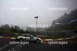 #912 Manthey Racing, Porsche 911 GT3 R: Richard Lietz, Jörg Bergmeister, Michael Christensen, Fred Makowiecki. 25.-29.05.2016 Nürburging 24 Hours, Nordschleife, Nurburging, Germany, Race.