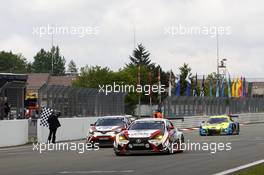 #36 Toyota Gazoo Racing with Tom`s, Lexus RC F: Tatsuya Kataoka, Takeshi Tsuchiya, Kazuya Oshima, Takuto Iguchi and #326 Toyota Gazoo Racing, Toyota C-HR Racing: Masahiko Kageyama, Kumi Sato, Tomoyuki Katayama. 25.-29.05.2016 Nürburging 24 Hours, Nordschleife, Nurburging, Germany, Race.