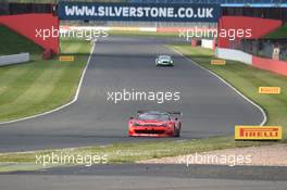 Stephen Earle (USA), Bernard Delhez (BEL), David Perel (ZAF), Ferrari 458 Italia GT3, Kessel Racing 14-15.05.2016. Blancpain Endurance Series, Rd 2, Silverstone, England.