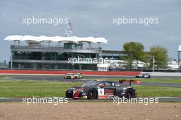 Adrien de Leener (BEL), Peter Kox (NDL), Pierre Kaffer (DEU), Audi R8 LMS, Belgian Audi Club Team WRT 14-15.05.2016. Blancpain Endurance Series, Rd 2, Silverstone, England.