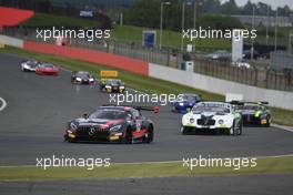 Maximilian Buhk (DEU), Dominik Baumann (AUT), Jazeman Jaafar (MAL), Mercedes-AMG GT3, HTP Motorsport 14-15.05.2016. Blancpain Endurance Series, Rd 2, Silverstone, England.