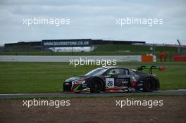 Antonio Garcia (AND), Nico Muller(CHE), Will Stevens (GBR), Audi R8 LMS, Belgian Audi Club Team WRT 14-15.05.2016. Blancpain Endurance Series, Rd 2, Silverstone, England.