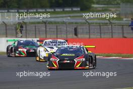 Rodrigo Baptista (BRA) Sergio Jimenez (BRA), Filipe Albuquerque (PRT), Audi R8 LMS, Belgian Audi Club Team WRT 14-15.05.2016. Blancpain Endurance Series, Rd 2, Silverstone, England.