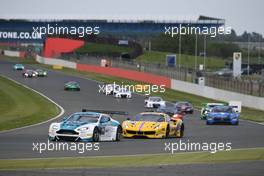 Ahmad Al Harthy (OMN), Jonathan Adam (GBR), Devon Modell (GBR), Aston Martin Vantage GT3, Oman Racing Team 14-15.05.2016. Blancpain Endurance Series, Rd 2, Silverstone, England.