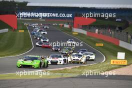 Jeroen Bleekemolen (NDL), Mirko Bortolotti (ITA), Rolf Ineichen (CHE), Lamborghini Huracan GT3, GRT Grasser Racing Team 14-15.05.2016. Blancpain Endurance Series, Rd 2, Silverstone, England.