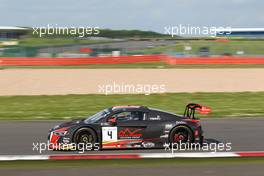 Adrien de Leener (BEL), Peter Kox (NDL), Pierre Kaffer (DEU), Audi R8 LMS, Belgian Audi Club Team WRT 14-15.05.2016. Blancpain Endurance Series, Rd 2, Silverstone, England.