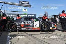 Antonio Garcia (AND), Nico MÃ¼ller(CHE), Will Stevens (GBR), Audi R8 LMS, Belgian Audi Club Team WRT 14-15.05.2016. Blancpain Endurance Series, Rd 2, Silverstone, England.