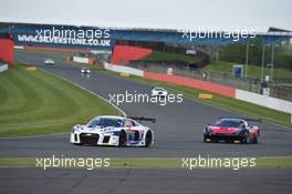 Gilles Lallemant (FRA), Marc Rostan (FRA), Marco Bonanomi (ITA), Audi R8 LMS, Sainteloc Racing 14-15.05.2016. Blancpain Endurance Series, Rd 2, Silverstone, England.