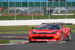 Stephen Earle (USA), Bernard Delhez (BEL), David Perel (ZAF), Ferrari 458 Italia GT3, Kessel Racing 14-15.05.2016. Blancpain Endurance Series, Rd 2, Silverstone, England.