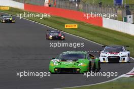 Jeroen Bleekemolen (NDL), Mirko Bortolotti (ITA), Rolf Ineichen (CHE), Lamborghini Huracan GT3, GRT Grasser Racing Team 14-15.05.2016. Blancpain Endurance Series, Rd 2, Silverstone, England.