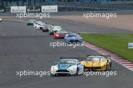 Ahmad Al Harthy (OMN), Jonathan Adam (GBR), Devon Modell (GBR), Aston Martin Vantage GT3, Oman Racing Team 14-15.05.2016. Blancpain Endurance Series, Rd 2, Silverstone, England.