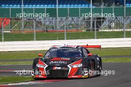 Adrien de Leener (BEL), Peter Kox (NDL), Pierre Kaffer (DEU), Audi R8 LMS, Belgian Audi Club Team WRT 14-15.05.2016. Blancpain Endurance Series, Rd 2, Silverstone, England.